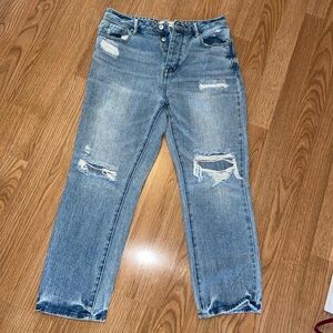 distressed pacsun mom jeans
